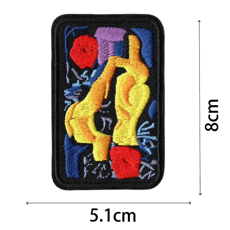 Cool Embroidered Motorcycle Suit Patches: European & American Academic Style Appliques