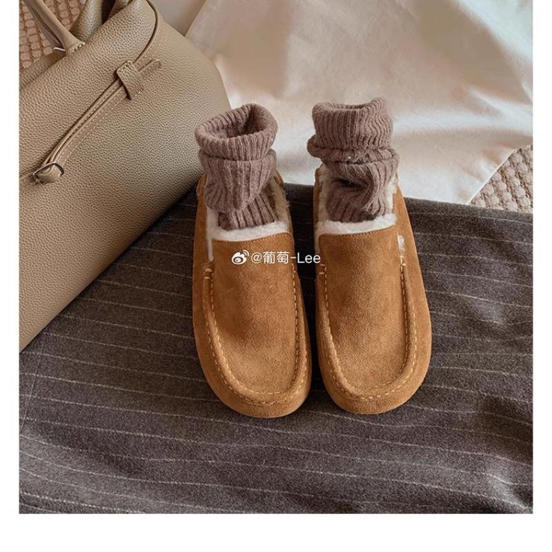 Women's thick-soled fashion a footstool winter lightweight warm anti cold snow boots non-slip casual sneakers cotton boots Le Fu shoes