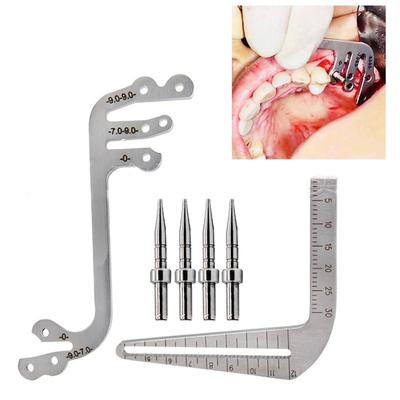 Dental Implant Guide Set Oral Planting Locator Positioning Guide Drilling Positioning Ruler Angle Ruler