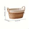 Elegant Rattan Laundry Hamper for Home Organization