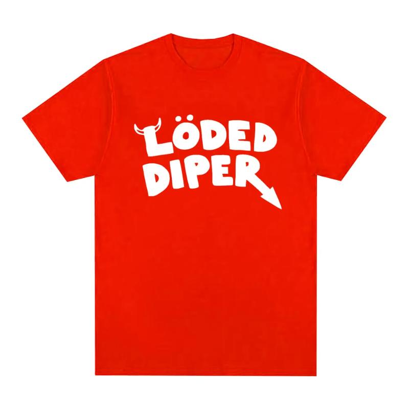 LODED DIPER DIARY OF A WIMP KID T Shirt Unisex Brand Tee Shirt Unisex Summer Cotton Short Sleeve Oversized T Shirts Harajuku Couples