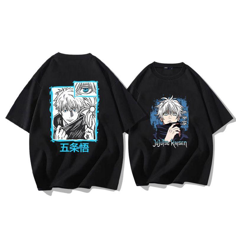 Anime Jujutsu Kaisen Jujutsu Kaisen Pure Cotton Short-sleeved Men T-shirt Summer Fashion Loose T-shirt Men