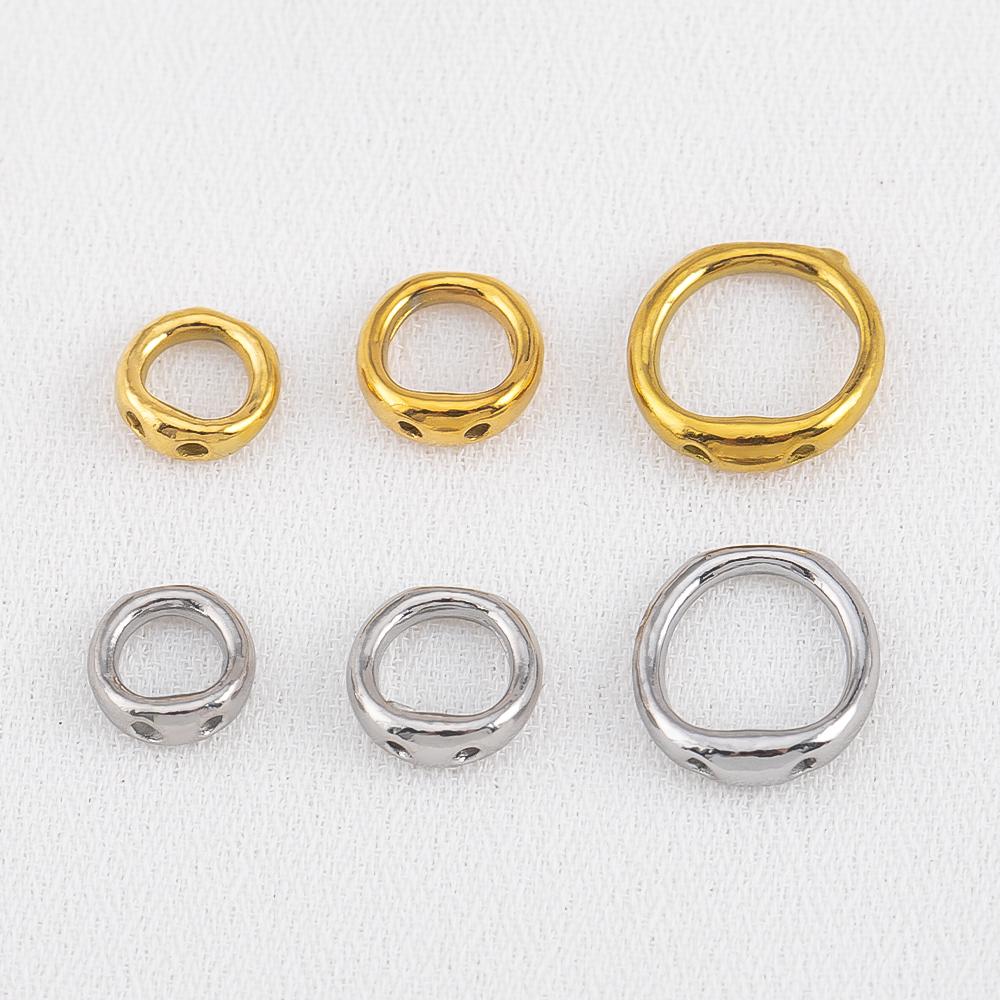10pcs 20pcs PVD Stainless Steel Clasps Beading Supplies 5 6 8 Mm Necklace End Connectors Hooks Jewelry Bracelet Making No Fade