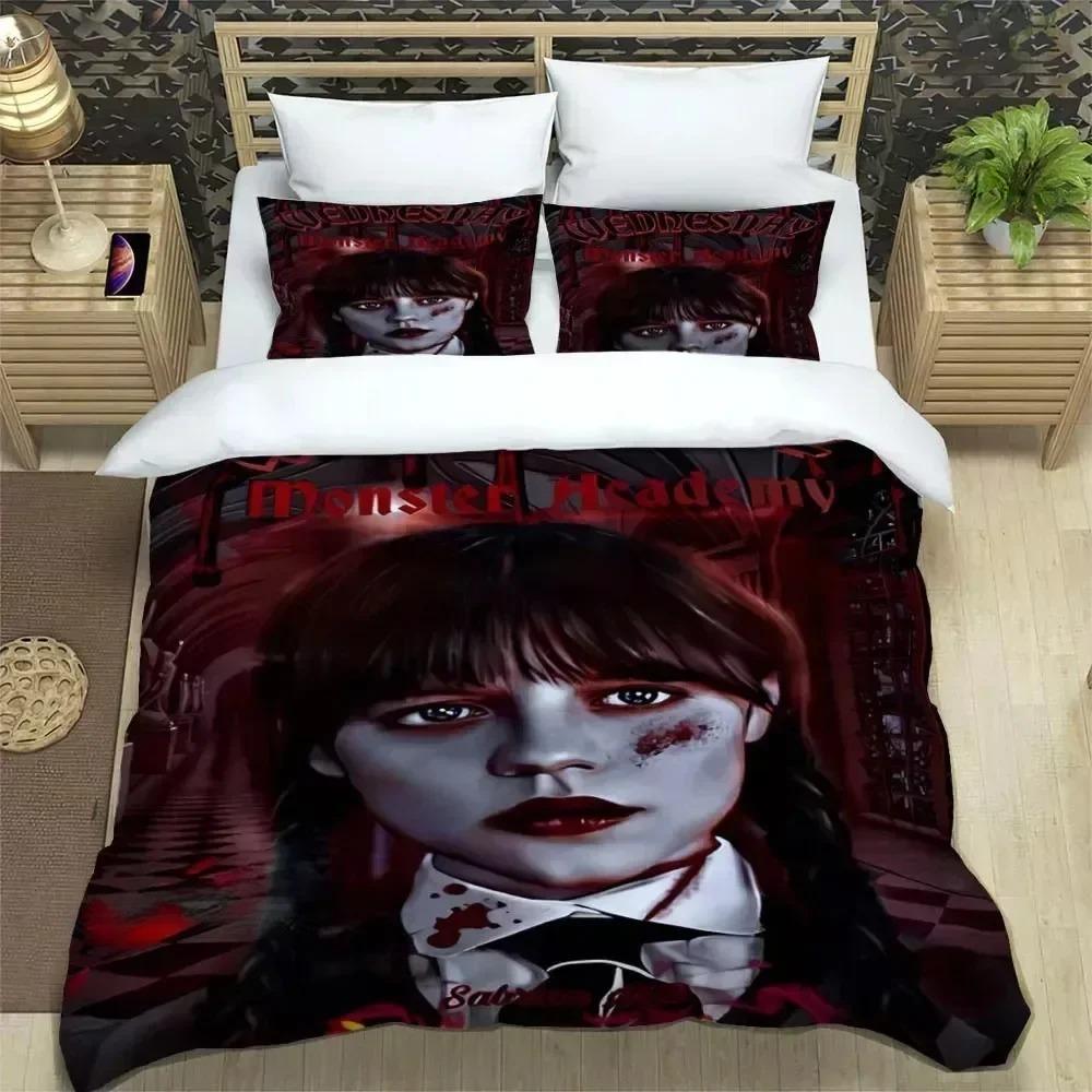 Movie Pattern Microfiber Bedding Set For Boys, Movie Pattern, Winter Duvet Cover Set, Film Anime Bed Set, Comforter Cover