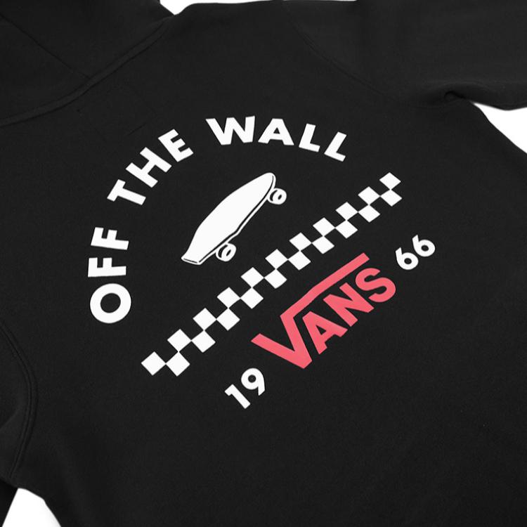 Vans Fleece Pullover Hoodie American Style Unisex Hoodies Black VN0A4BP8BLK