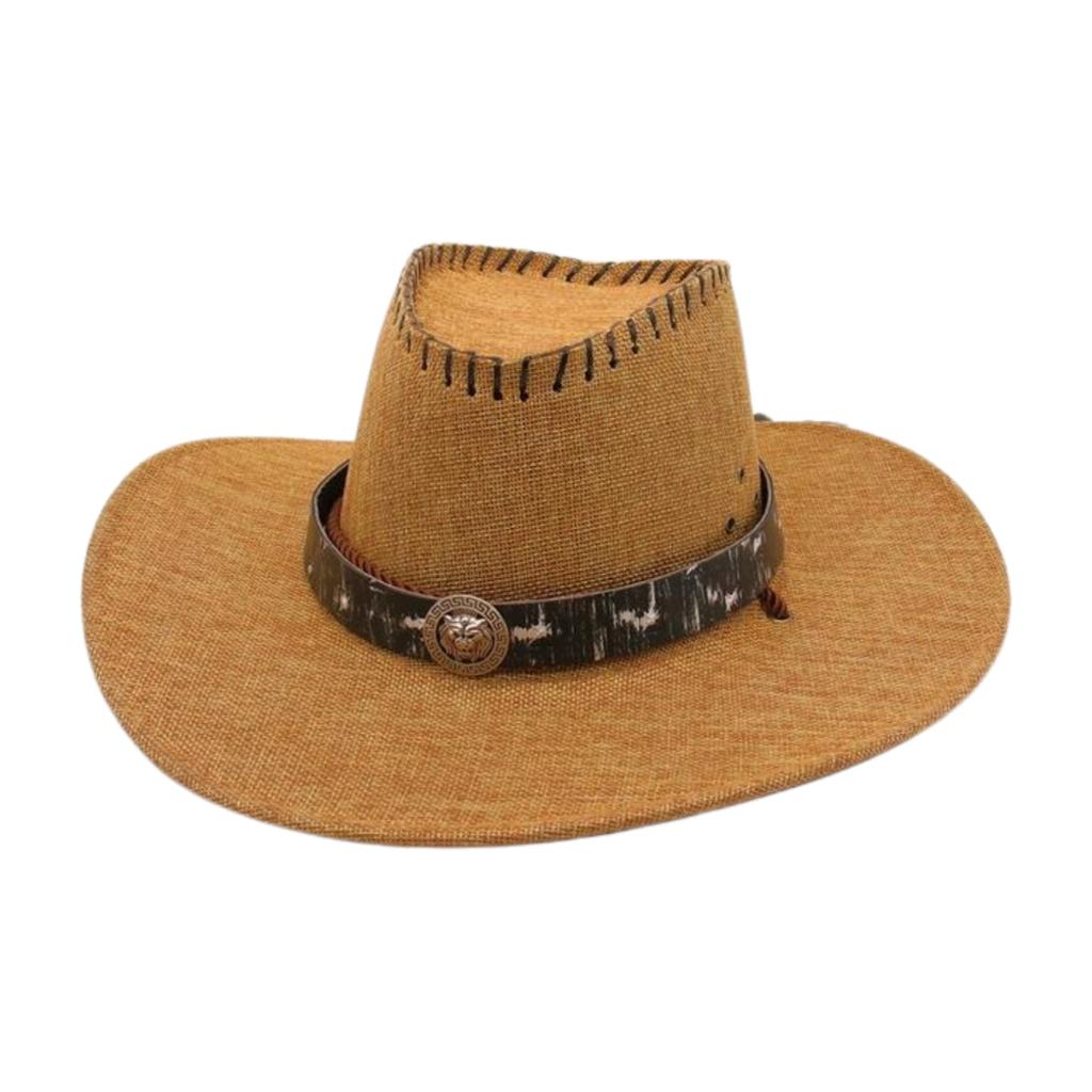 Breathable Men And Women Sun Protection Visor Outdoor Vacation Travel Western Cowboy Hat