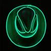 Iridescent LED Light-up Sequin Cowboy Hat for Christmas and Halloween Carnival