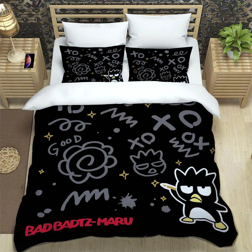 Cartoon BadBadtz-maru Bedding Sets pillowcase Children duvet cover comforter set bedding set luxury Birthday Gift