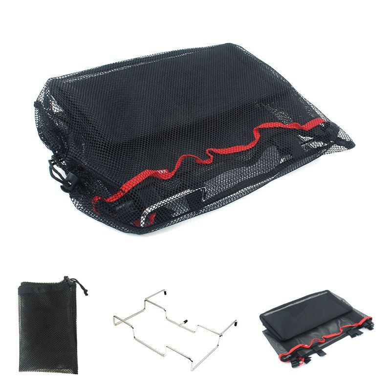 Vielseitiges BBQ-Drahtgitter-Aufbewahrungsgestell mit praktischer Tragetasche zur einfachen Organisation