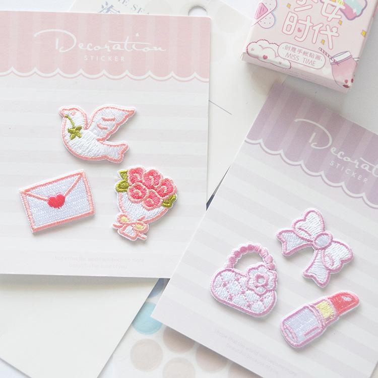 Self-Adhesive Cute Mobile Phone Bag Nintendo Switch Decorative Embroidery Cloth Sticker Clothes Pants Hat Patch Hole Sticker