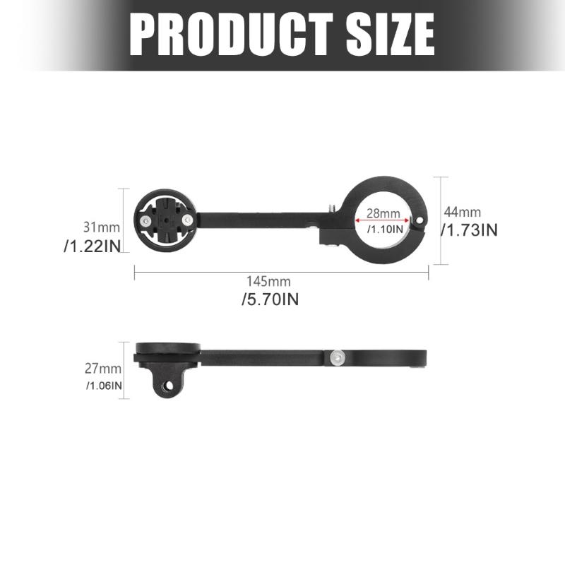 Light Weight Plastic Bike Extension Mount Regulable Angles Brackets For Cycle Computer Light Camera