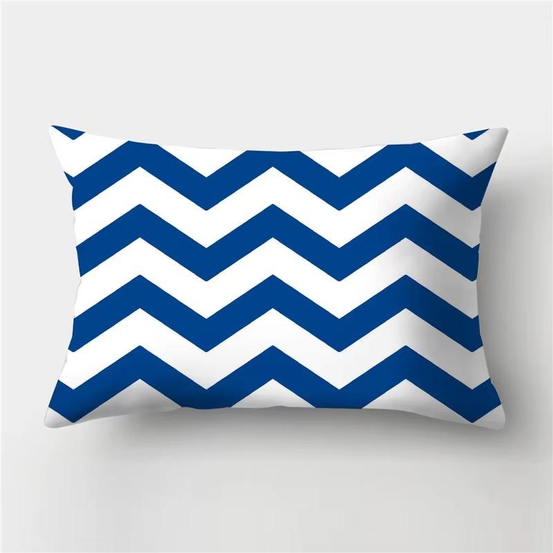 30*50 cm Zwierzęta Morskie Seria Niebieska Wzór Nadruk Dekoracja Sofa Salon Dom Poliester Prostokątna Poszewka na Poduszkę Poduszka
