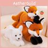 Adorable Fox Plush Pillow For Sofa And Bed Decorative Cushion Soft Stuffed Toy