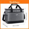 Portable Ice Cooler Bag With Foldable Design For Outdoor Picnics And Food Preservation
