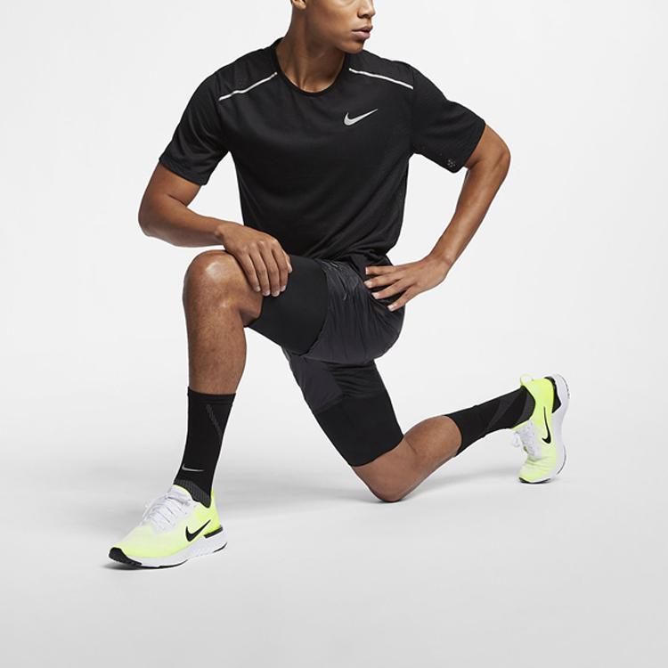 Nike Dri-FIT Black Running Short-Sleeve Top Men's CT7750-010