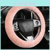 Novinka Plyšový Kožešinový Potah na Volant Auta Silný Teplý A Protiskluzový