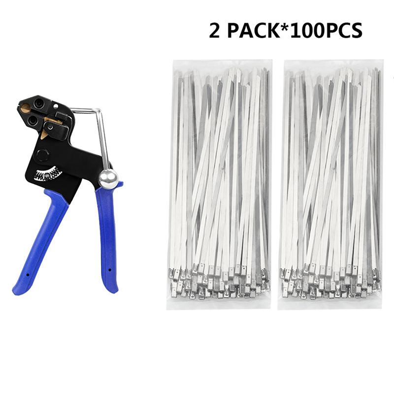Household Fastening Belt Cutting/Tightening Tool Stainless Steel Cable Tie Pliers Cable Tie Gun Self-Locking Cable Tie Cutter
