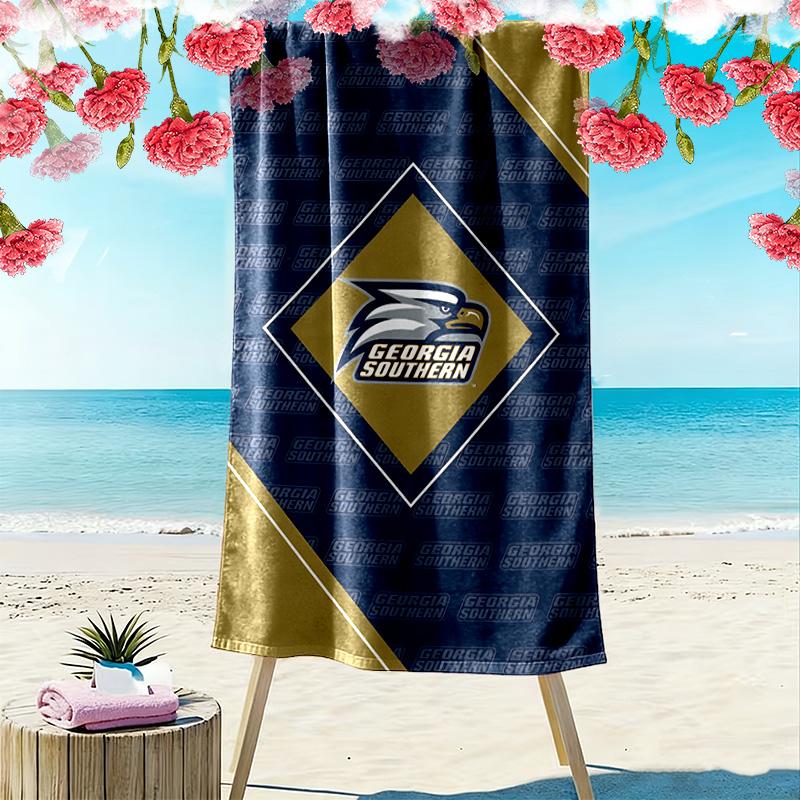 Georgia Southern Eagles Print Strandtuch, Großes Weiches Schnelltrocknendes Handtuch für Strand Camping Schwimmen