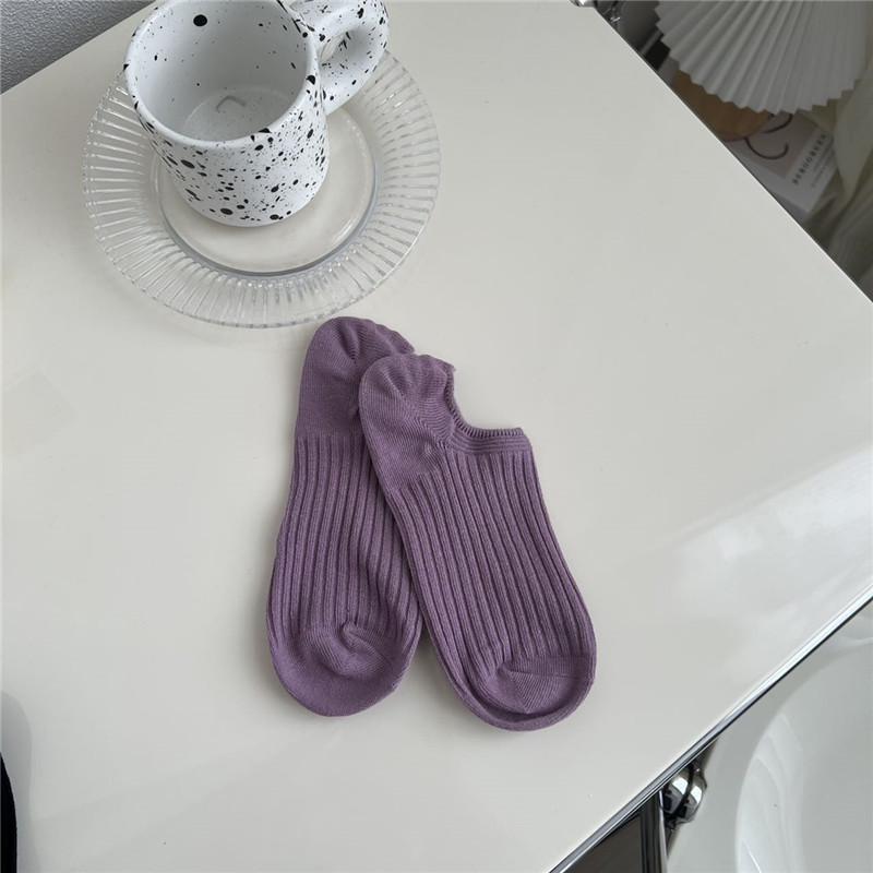 Women's Non-Slip Invisible Boat Socks - Summer Style, Thin, Shallow, Short, with Drawstring