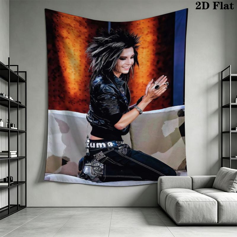 BILL KAULITZ Wall Tapestry Aesthetic Wall Hanging Printed Fabric Blanket Decorative Tapestries for Bedroom Living Room Home Decor