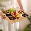 Ningzhao Wooden Multi-Compartment Snack Tray with Lid