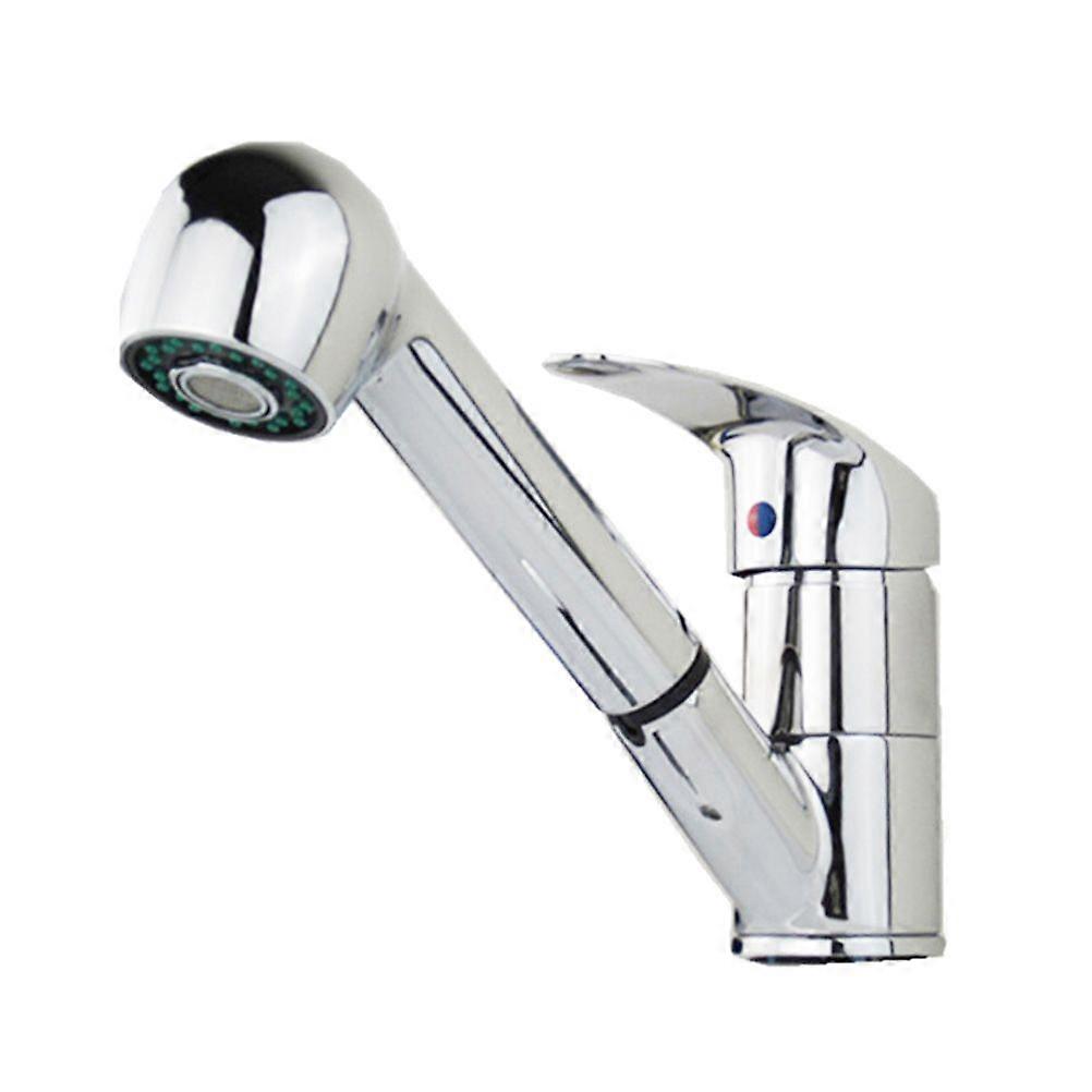 Kitchen Zinc Alloy Sink Tap Hot and Cold Basin Water Tap Home Faucet with Water Pipe