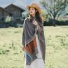 Ethnic Ink Painting Tassel Shawl Cape - Imitation Cashmere, Women's Travel Outfit
