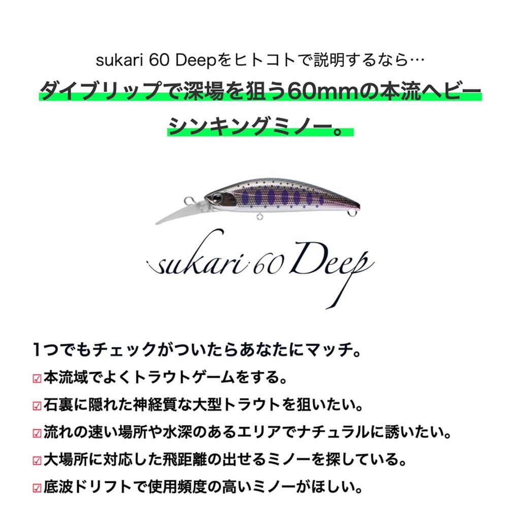 Ams Design Minnow Skari Deep 60mm 8g Red Gold 236007 Lure (ima) #SU60D-001