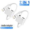 Audio Adapter For iPhone 14 13 12 11 Pro Max Aux Jack Headphone 3.5 Mm To Headphone Jack Charger Splitter Converter Accessories