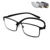 Photochromism Finished Nearsight Myopia Eyeglasses Full Metal Frames Degree Lens Diopters Glasses -1 -1.5 -2 -2.5 -3 -4 To -6