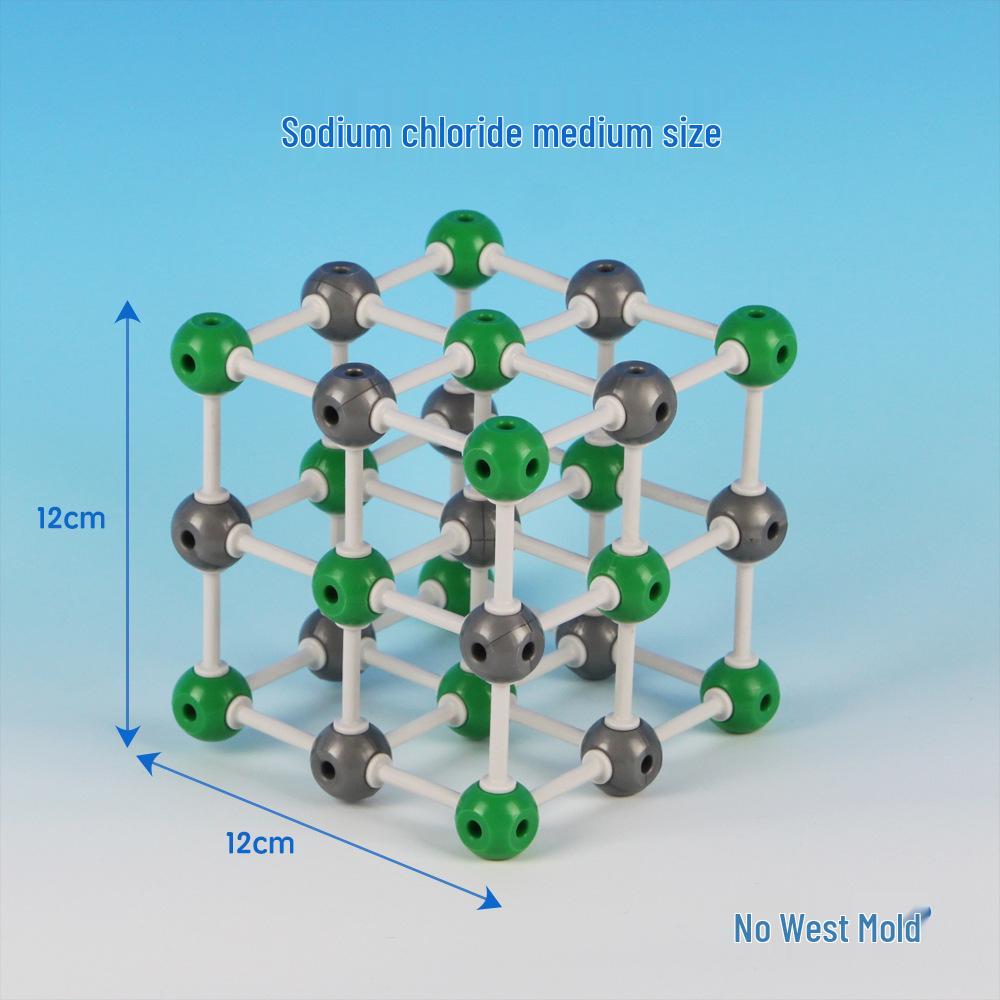 Sodium Chloride 23mm Crystal Structure Model for High School – 27 Spheres, Unit Cell 32007 Sphere Diameter 23mm