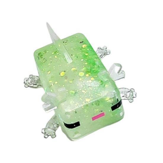 

Clear Salamander Cube Squeeze Toy Stress Relief Glitter Salamander Sugar Ball Sensory Toy Decompression Salamander Fidget Toy