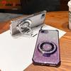Shockproof Glitter Plating Case For iPhone 16E 2025 16 15 14 Plus 13 12 11 Pro Max Fundas Magsafe Bracket Bead Bracelet Cover