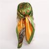 Spring Chinese Style Peacock 90*90cm Lmitation Silk Large Square Scarf Women's Accessories Head Scarf Beach Shawl Scarf
