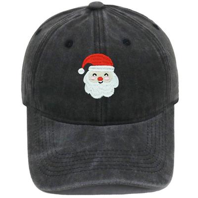 Vintage Santa Claus Embroidered Baseball Cap - Unisex Christmas Gift, Casual Versatile Style