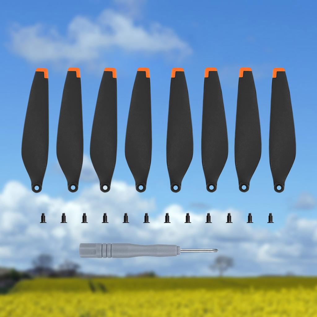 8pcs Drone Blade Props Replacement Mini Propellers with Screw Accessories Propeller Blade Spare Parts Low-Noise for DJI Mini 3