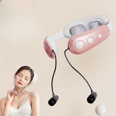 Bluetooth headset s masážní pákou na krk, masáž a hnětení, nízkofrekvenční pulzní masážní přístroj na krční páteř, EMS, relaxace artefaktů na ramenou a krku