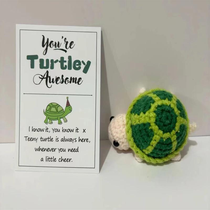 Handcrafted Wool Penguin Emoji Crochet Toy