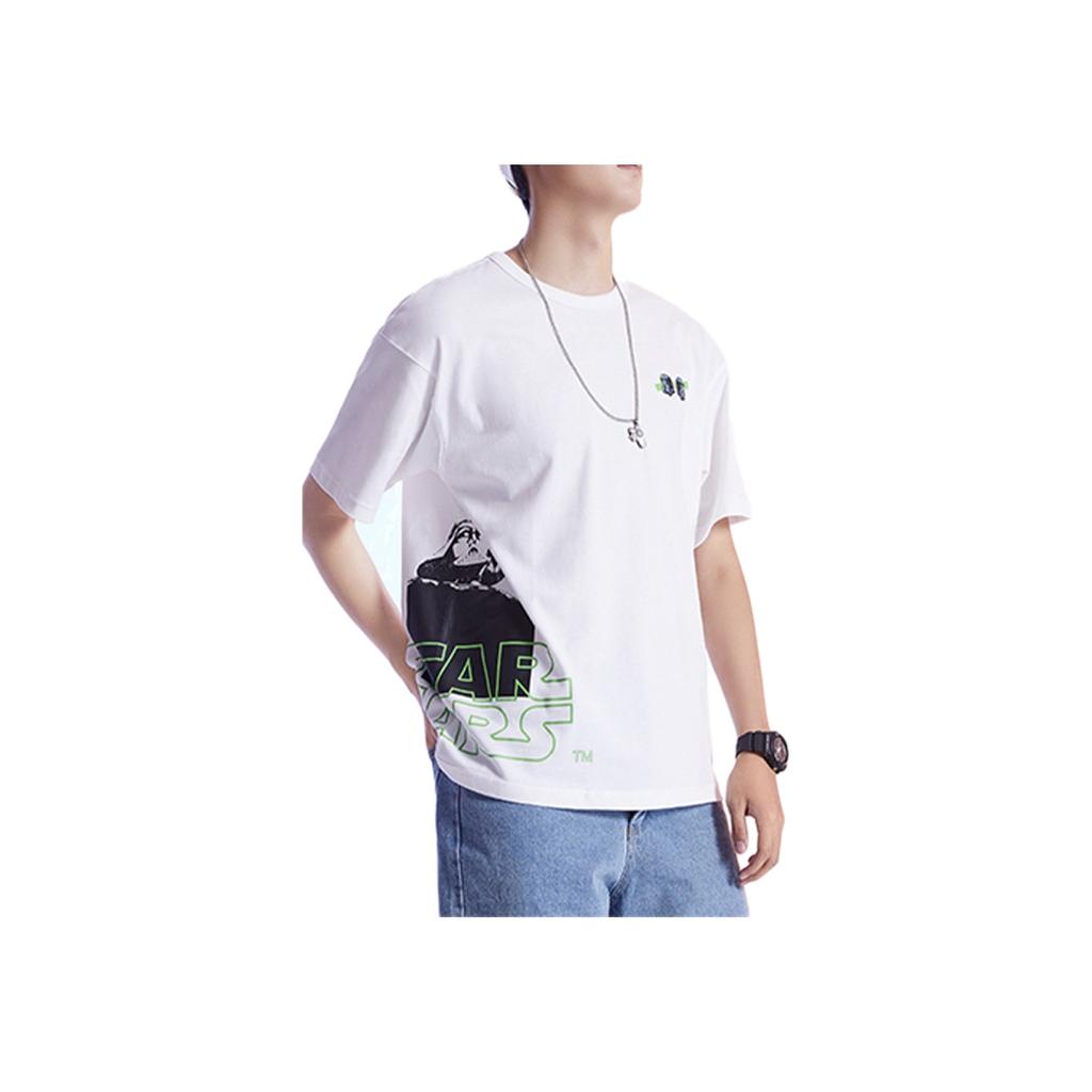 Li-Ning X Star Wars Co-Branded Loose Short Sleeve T-Shirt Men Tops White AHSQ267-3