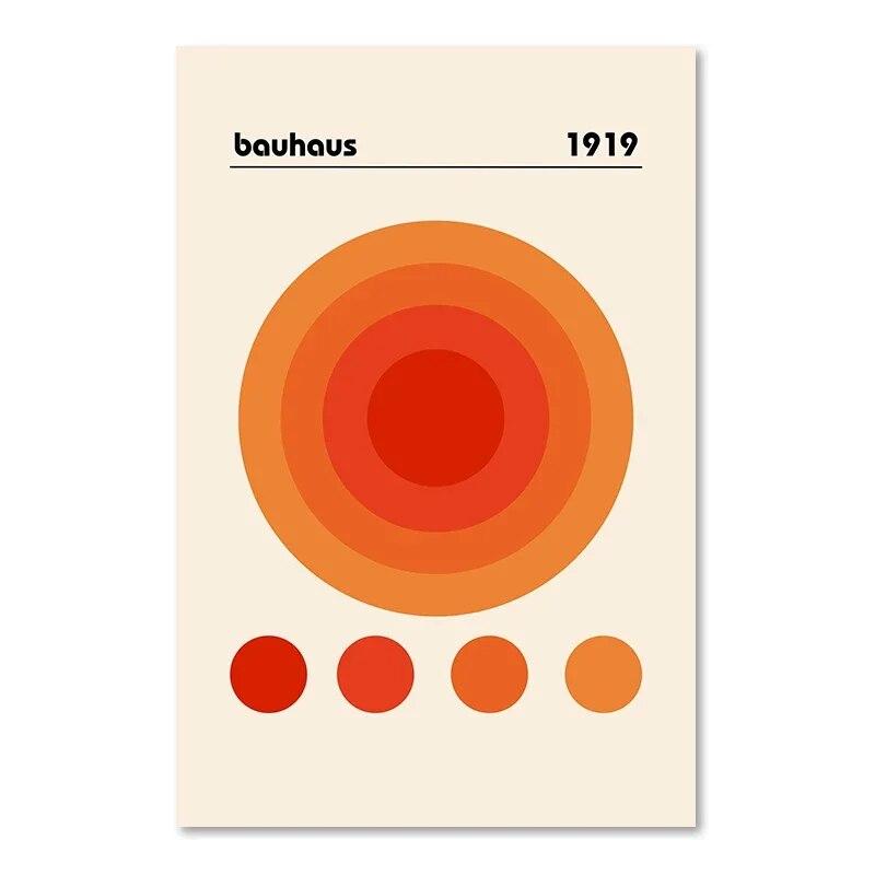 Picasso Dansçı Bauhaus Yuvarlak Haring Duvar Sanatı Pembe Estetik Turuncu Tuval Tablo İskandinav Poster ve Baskılar Oturma Odası Dekoru