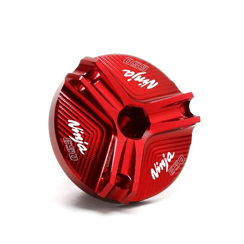 For Kawasaki NINJA 650 NIINJA650 -2023 Accessories Motorcycle Front & Rear Brake Fluid Reservoir Cover Engine Oil Filler Cap