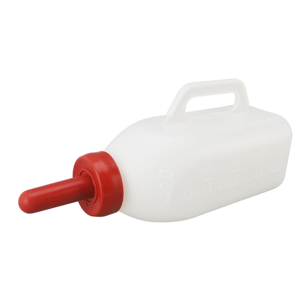2L Calf Feeding Bottle Thicken Leakproof Silicone Nipple Calf Nursing Feeding Supplies with Handle