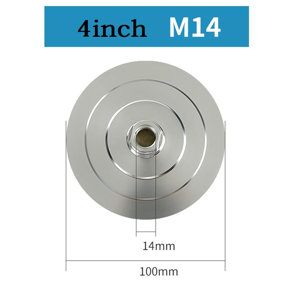 4 Inch Aluminum Backer Pad For Polishing Pads Base Backing Holder M14 M10 M16 For Angle Grinder Air Polisher Wheel Pad