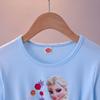 Frozen Elsa Princess Autumn Dress: 2021 Girls' Long Sleeve Mesh Skirt