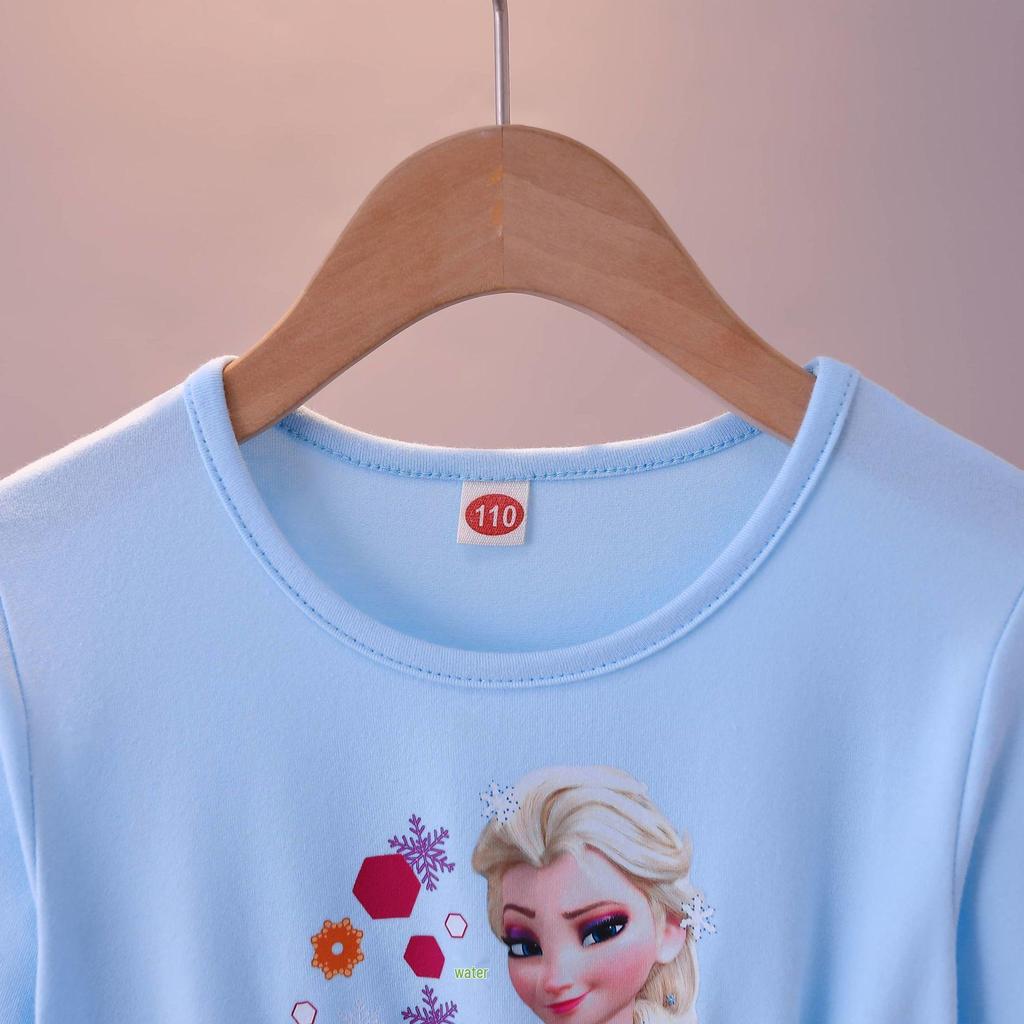 Frozen Elsa Princess Autumn Dress: 2021 Girls' Long Sleeve Mesh Skirt