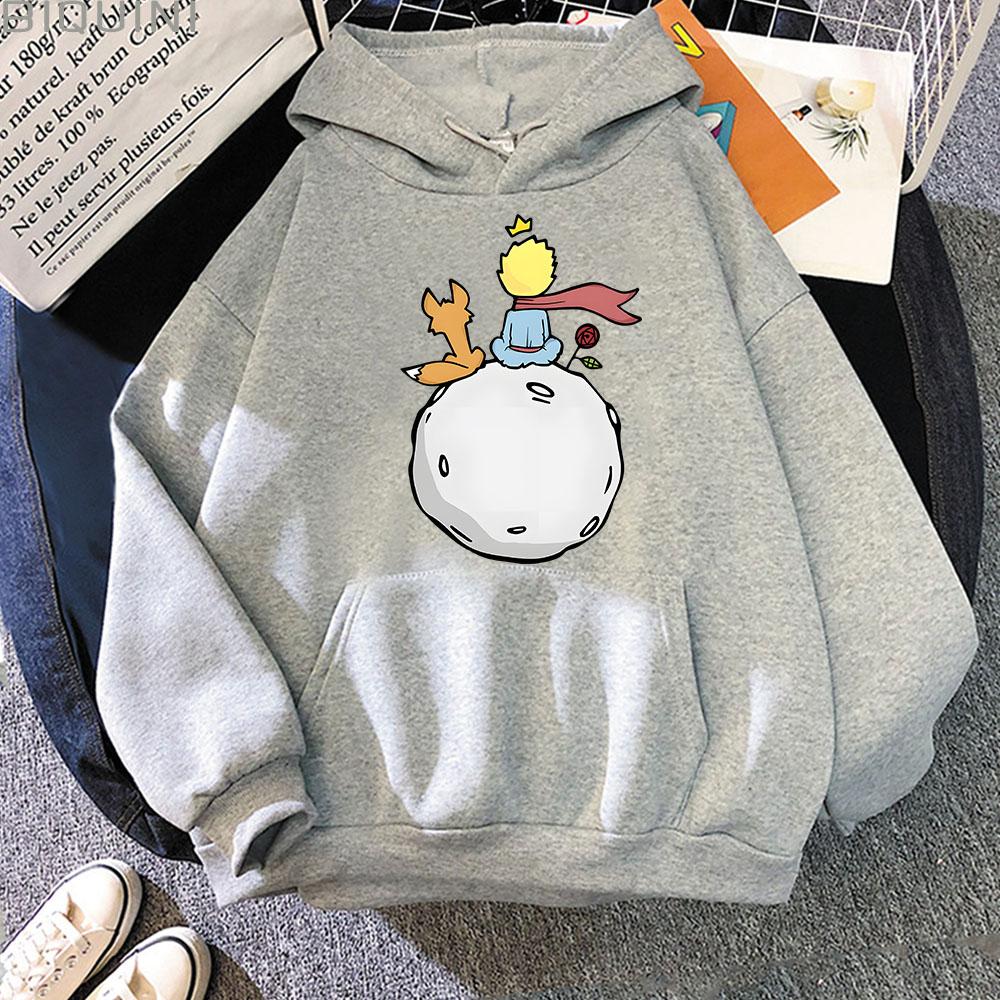 Little Prince Men's Women's Long Sleeves Hot Sales Movie Sweatshirts Unisex Harajuku Warm Hoody Fashion Casual Hoodies Cartoon