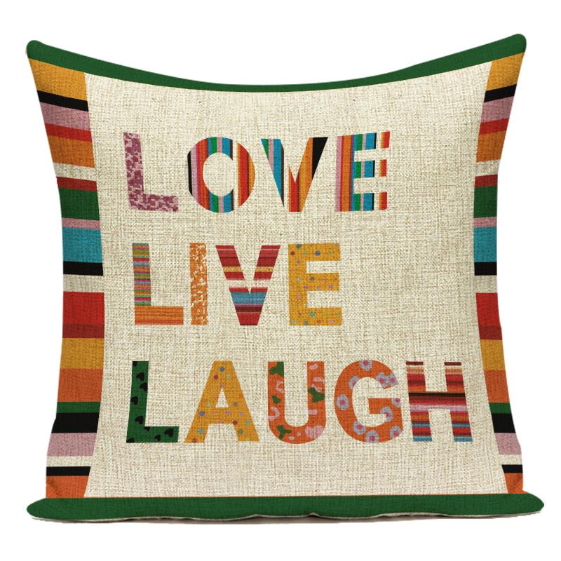 Decorative Pillows Simple Colorful Wave Stripe Geometry Polyester Pillows Cushion Covers Pillow Cover Sofa Home Decor