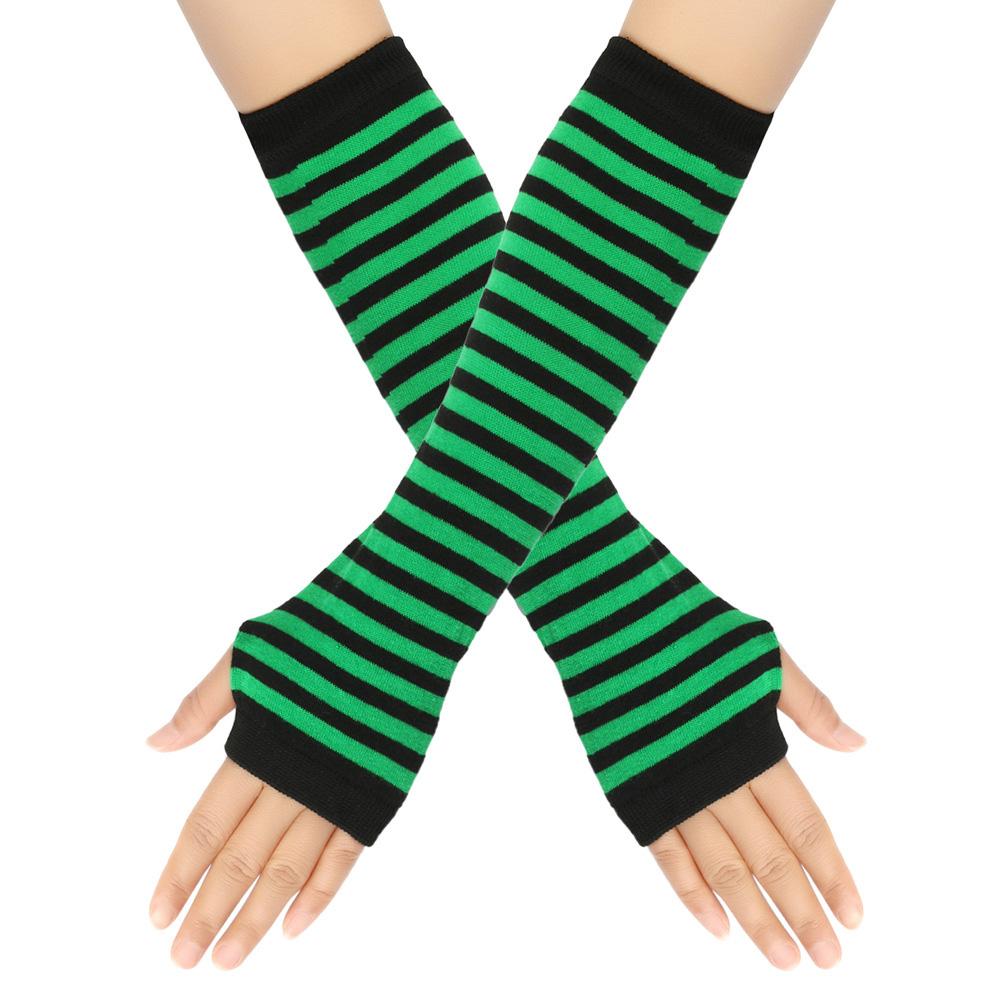 Autumn/Winter Women Gloves Cotton Elbow Elbow Mittens Fingerless Gloves