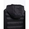 Nuovo Inverno Donna Nero Pendolare Versatile Collo Alto Cappuccio Slim Giacca di Cotone con Maniche a Contrasto