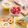 Stainless Steel Fruit Digger Cut Watermelon Artifact Ball Ice Cream Round Spoon Carving Knife Kitchen Convenience Small Tools
